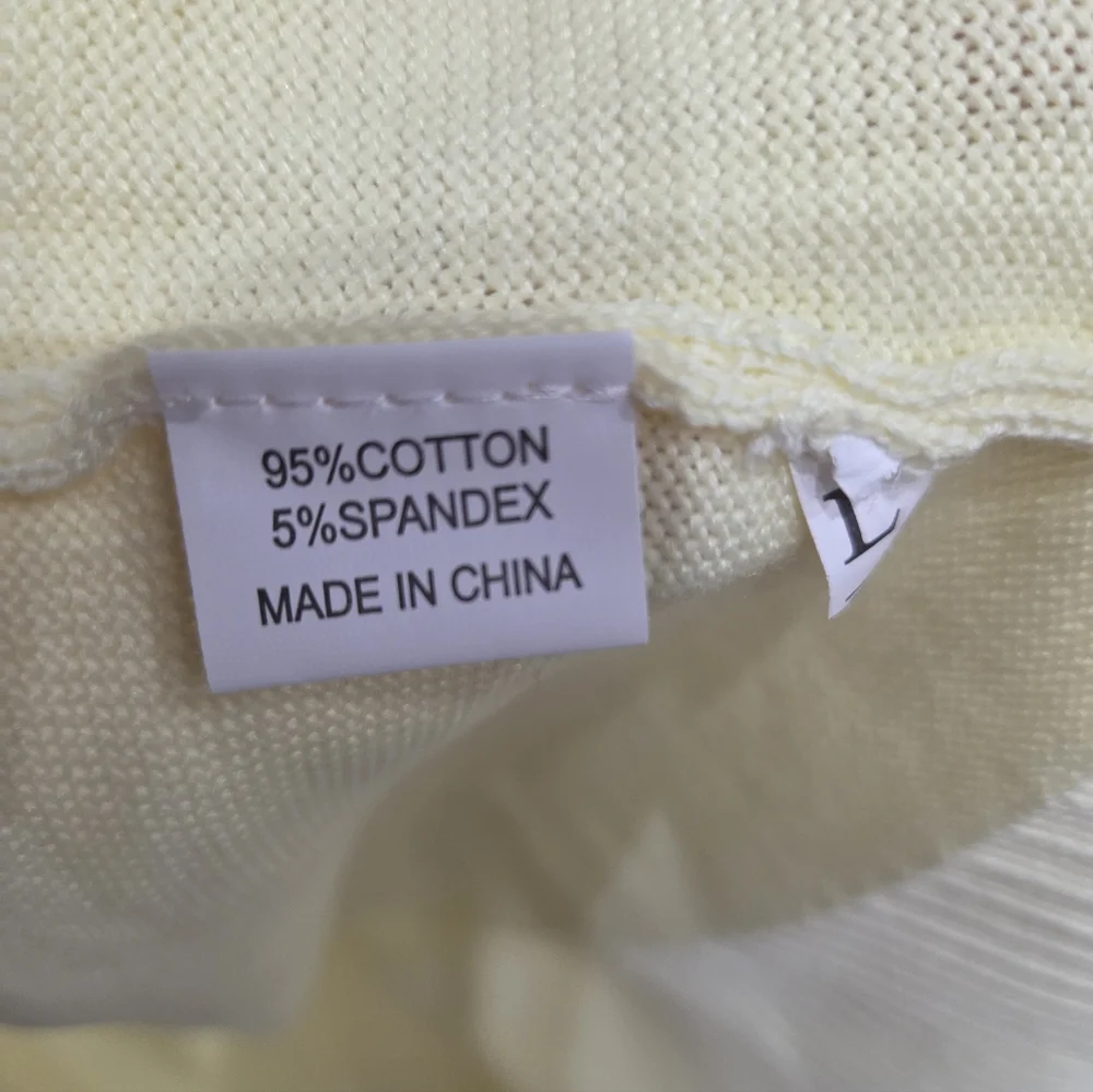 LEXI JO YELLOW COTTON SWEATER CREWNECK   LONG SLEEVES NWT SIZE LARGE